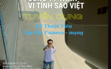Tuyển Kỹ Thuật Viên Camera Huyện Hóc Môn