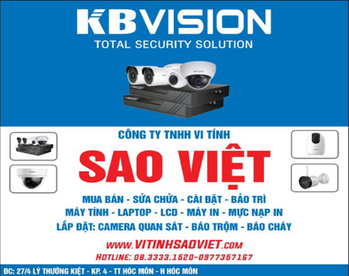Khuyến Mãi Trọn Gói Hệ Thống 2 Camera KB Vision 1080P